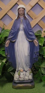 8002 Mary Mother of Grace 17 Zoll Latex Fiberglas Produktion Form Beton Putz - Bild 1 von 7