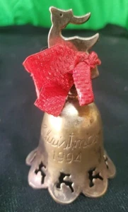 1994 International Silver Co. Engraved Silverplated Bell Hand Made - Picture 1 of 6