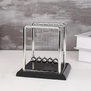 Newton's Cradle Balance Steel Ball Teaching Supplies Physics Science Pendulum - Picture 1 of 8