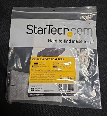StarTech Mini Display Port to HDMI/VGA/DVI Adapter MDP2VGDVHD NEW - Image 1 of 4