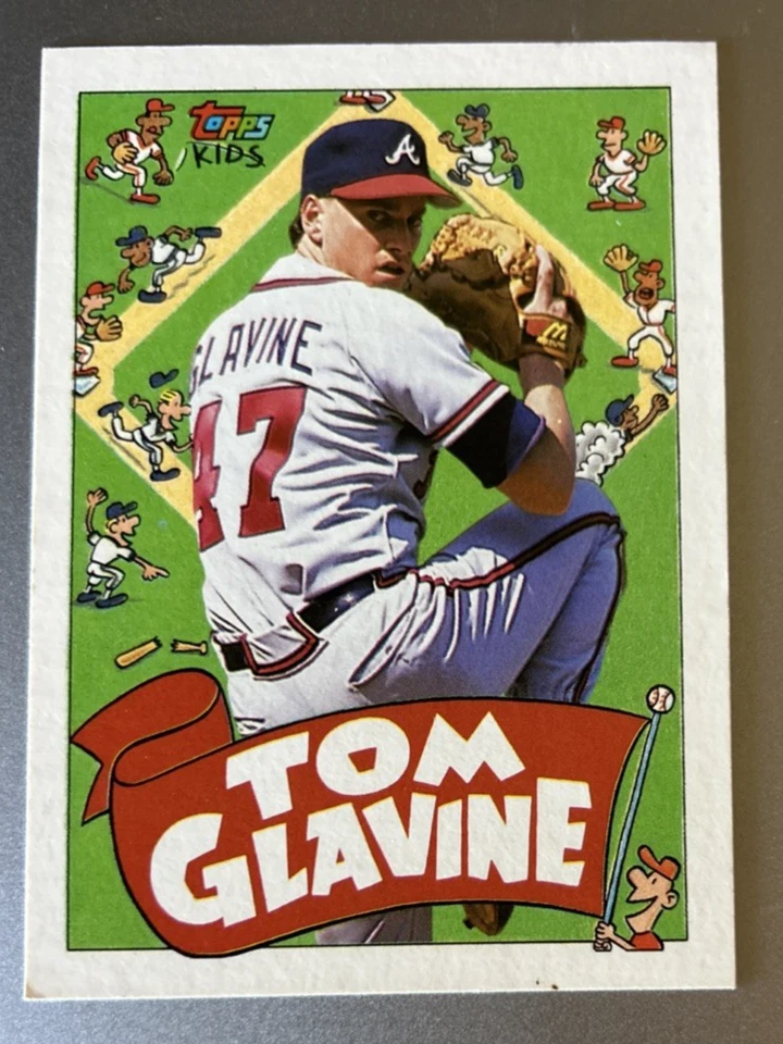 1992 Topps Kids #34 Tom Glavine Atlanta Braves - Image 1 of 2