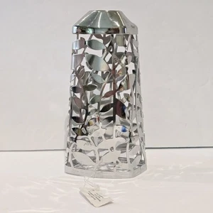 Bath & Body Works Soap Sleeve Cover Holder Silver Metal Leaves Leaf Pattern - Picture 1 of 3