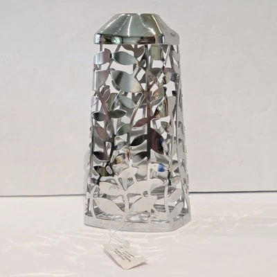 Bath & Body Works Soap Sleeve Cover Holder Silver Metal Leaves Leaf Pattern - Image 1 of 3