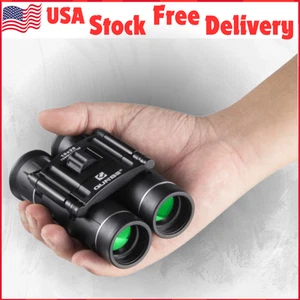 Pocket Binoculars, 10x25 Bird Watching Compact Folding Binoculars for Travelling - Picture 1 of 12