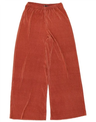 Calça plissada ZARA feminina perna larga média W28 L31 bolinhas vermelhas AG16 - Imagem 1 de 2