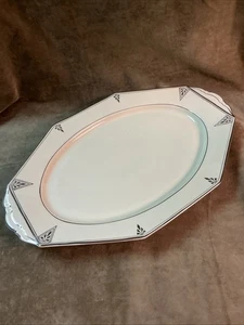 1920s Art Deco community China Deauville pattern, large oval platter 15-1/2” - Picture 1 of 4