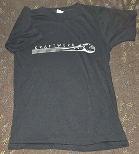 Vintage Kraftwerk Trans Europe Express 1980s Screen Stars Shirt Medium - Bild 1 von 6