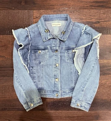 Sonia Rykiel синий джинсовой ткани девочек куртка размер 6 - Изображение 1 из 4