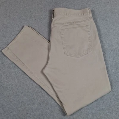 J Crew 770 Pincord Pants Men 34X30 Beige Cream Straight Cotton - Image 1 of 4