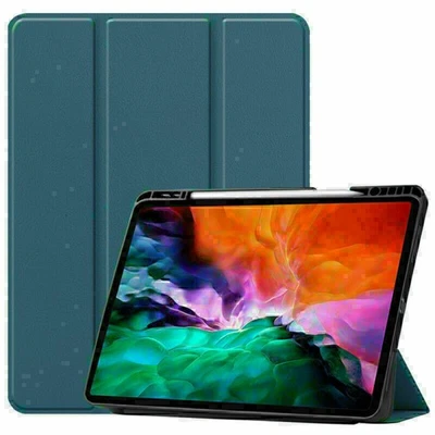 For iPad Pro 5/4/3 Gen 12.9" Tablet Case Trifold Leather Slim Cover w/Pen Slot - Image 1 of 4