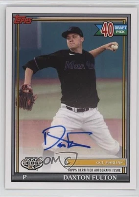 2021 Topps Pro Debut Auto Dax Fulton Daxton Fulton #PD-192 Auto - Image 1 of 2