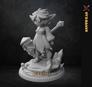 Pommel the Goblin Hammerscout Miniature Cute Goblin DnD 5E Figure Fantasy Mini - Picture 1 of 2
