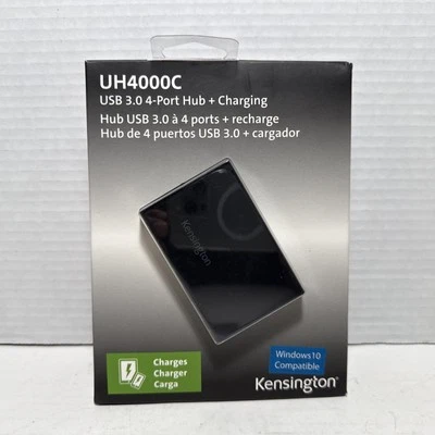Kensington P/N: K33979 UH4000C USB 3.0 4-Port Hub + Charging - Image 1 of 4