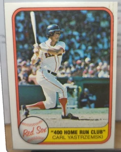 Fleer 1981 - Carl Yastrzemski - Red Sox - Tarjeta de béisbol - No.638 - Imagen 1 de 3