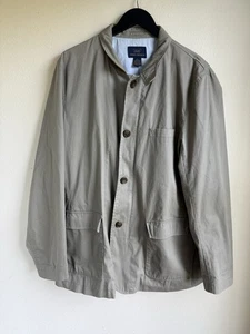 Chaqueta Brooks Brothers 346 Para Hombre Grande Tostada Cremallera Completa Ligera Informal Algodón - Imagen 1 de 20
