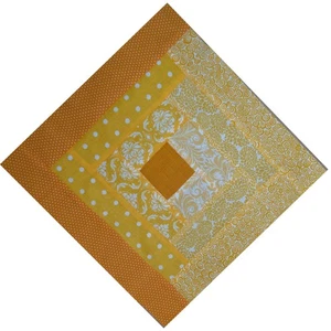 QUILT BLOCKS-Log Cabin in Marigolds & Gold, 11 1/2" Sq.MADE IN USA(G17C) - Picture 1 of 1