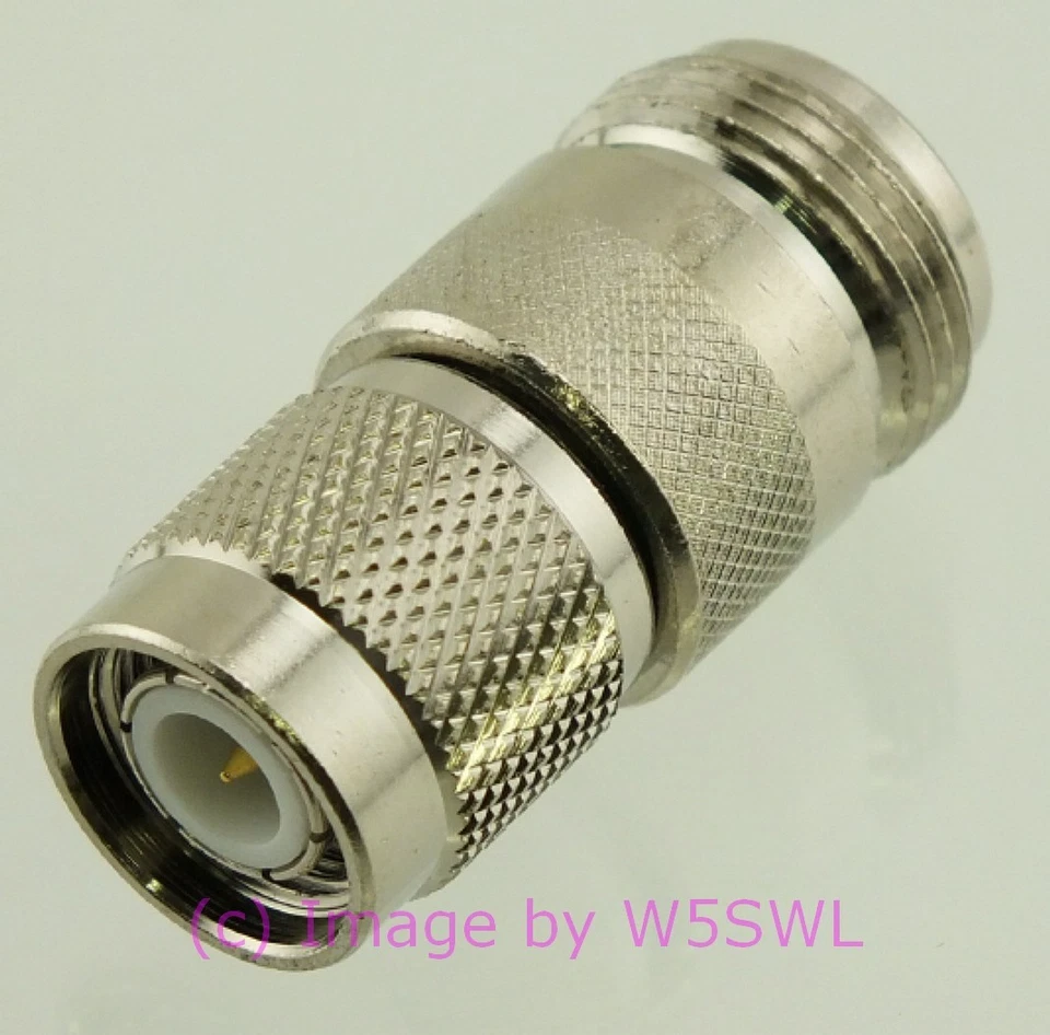 TNC Male to N Female Coax Connector Adapter by W5SWL - Image 1 of 1