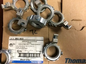 (2) 1" GROUNDING BUSHINGS  WITH LUG STEEL CITY  BG803 - Picture 1 of 3