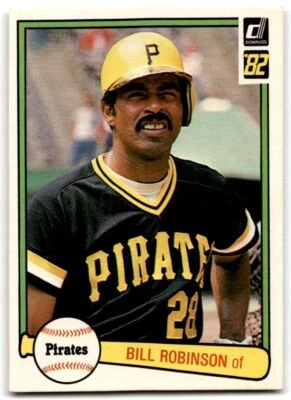 1982 Donruss Bill Robinson . Pittsburgh Pirates #402 - Image 1 of 2