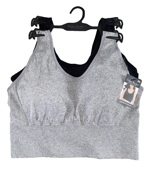  Paquete de 2 sujetadores íntimos sin costuras Delta Burke talla 2X palangre suave cómodo BONITOS Foto 1 de 4