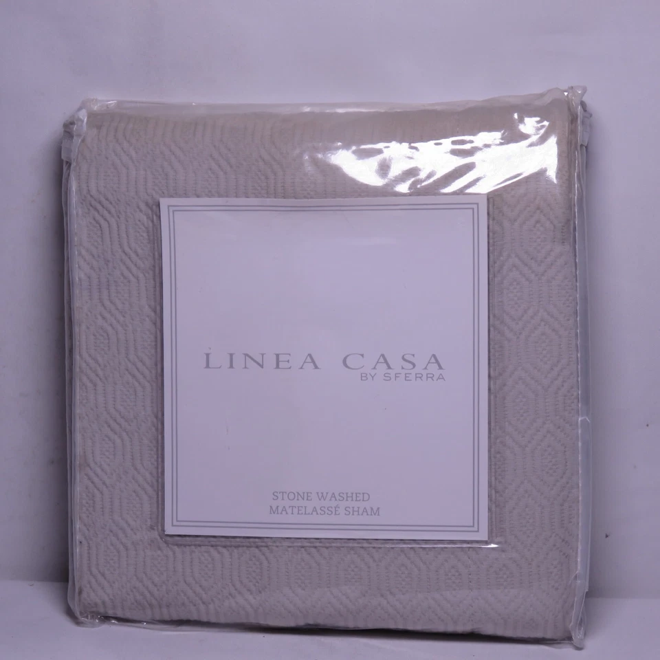 Linea Casa by Sferra Stonewashed White Standand Matelasse Sham (1976749)