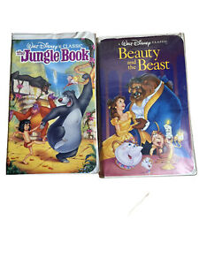 RARE Disney Black diamond Beauty & The best & Jungle book Vhs Tapes
