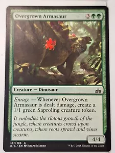 Overgrown Armasaur - Rivals of Ixalan - Magic the Gathering MTG Nice! - Picture 1 of 2