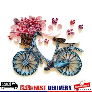 Artwork DIY Quilling Paper Stripes Templates Tool Set Bike Flower Handmade Craft - Picture 1 of 12