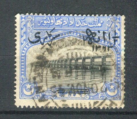 Bahawalpur KGVI 1945 Official 1.5a on 2r black & blue SG.O13 used Cover