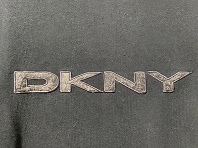 Sudadera DKNY Spell Out Negra De Colección Hecha en EE. UU. XL XLARGE Foto 1 de 4