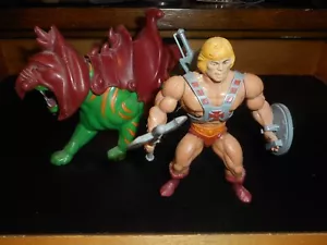 Mattel Masters Universe MOTU Vintage He-Man und Battle Cat - Bild 1 von 10
