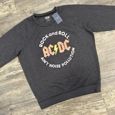 NUEVO CON ETIQUETAS Lucky Brand AC/DC Rock Band Pullover Sudadera Mujer Talla Mediana (240) Foto 1 de 4
