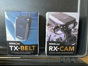 RODE Rodelink Wireless Lavalier Microphone FILMMAKER KIT, TX RX Mic - NEVER USED - Picture 1 of 8