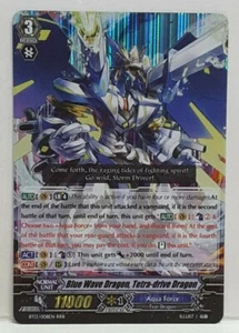 Bushiroad Cardfight Vanguard Blue Wave Dragon, Tetra-drive Dragon BT13/008EN RRR - Picture 1 of 2