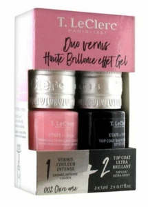 T LECLERC Duo Nagellack Nagel- Effekt Gel Farbe + Top -schicht 2 Liebes Amie - Bild 1 von 1