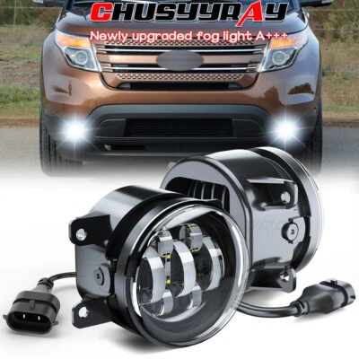 PAIR Front Bumper Clear Lens Fog Light Driving Lamp For FORD EXPLORER 2011-2015 - Image 1 of 4