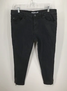 EUC Kancan Women's Sz 32 Black Ankle Zip Mid Rise Stretch Skinny Jeans KC6051BK - Picture 1 of 6