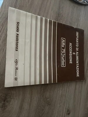 Manuale Impianto Di Alimentazione E Accensione Alfa 75 Turbo - Immagine 1 di 4