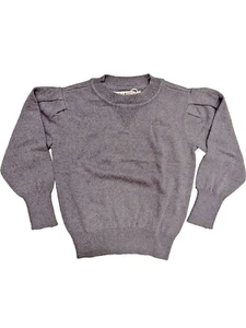 Coco Blanc Heather Blue Puff Sleeve Sweater Girl Size 10 - Picture 1 of 2