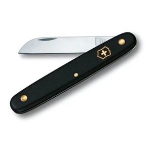 Cuchillo floral y de jardinería Victorinox® - negro / inoxidable - Suiza - Imagen 1 de 9