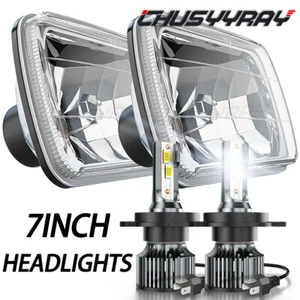 Pair 7x6" HEADLIGHTS Headlights Hi/Lo beam DRL 6500K FIT Isuzu Pickup I-Mark - Foto 1 di 16
