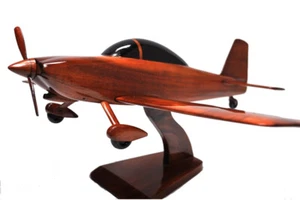 Van's Aircraft RV-8 Handarbeit Natur Mahagoni Premium Holz Schreibtischmodell - Bild 1 von 4