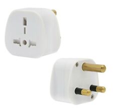 Uk To South Africa Mains Travel Adapter Converter Plug 13a - White