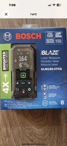 Bosch Blaze Glm165-27cg haz verde 165 pies medida láser, nuevo. - Imagen 1 de 1