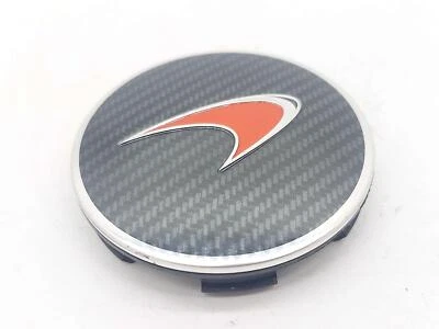 Mclaren 540C 2016 tapa central de rueda carbono con acento plateado y emblema rojo *nota Foto 1 de 4