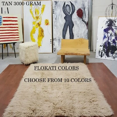 СТИЛЬНЫЕ КОВРЫ 3x5 FLOKATI РАЗНЫХ ЦВЕТОВ | ТОЛСТЫЙ ШЕРСТЯНОЙ ВОРС 3,5 ДЮЙМА | ШЕРСТЯНЫЕ КОВРЫ - Изображение 1 из 4