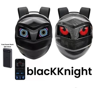 LED BlackKnight Backpack Motorcycle Helmet  Waterproof Digital Light Hardshell - Bild 1 von 26