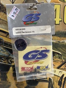 GS Racing GSC581830: 4x8mm Set Screws {10pc} NewInPack USA Shipped - Picture 1 of 6