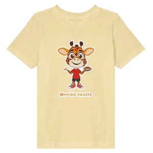 Munchie Giraffe Football Toddler Fine Jersey T-Shirt - Picture 1 of 31