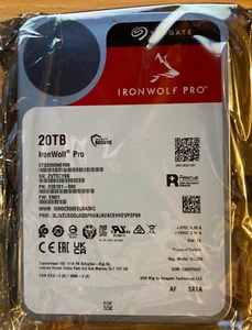 Seagate IronWolf PRO 20TB HDD 3.5" 7200rpm 256mb with Warranty π - Afbeelding 1 van 1